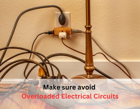 Overloaded electrical circuit